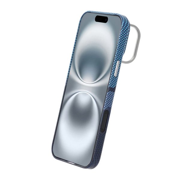 iPhone 16 Pro Max Cover Udklappeligt Stativ MagSafe Blå