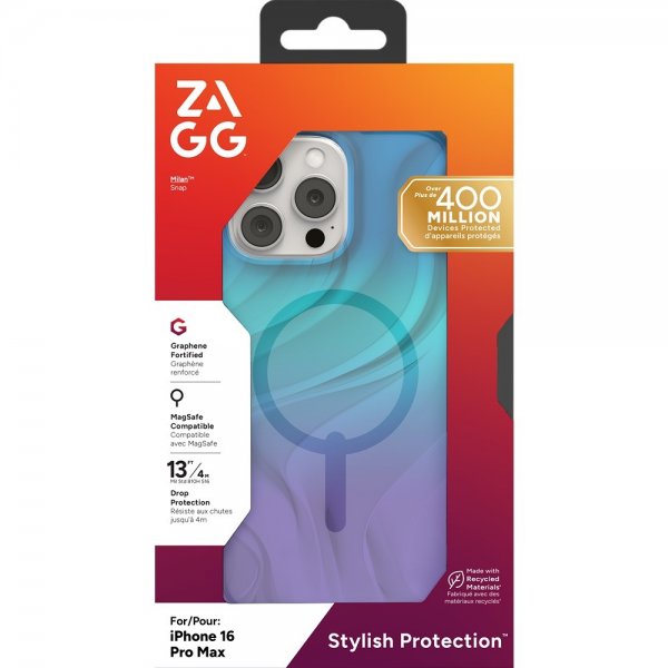 ZAGG iPhone 16 Pro Max Cover Milan Snap Deep Aurora