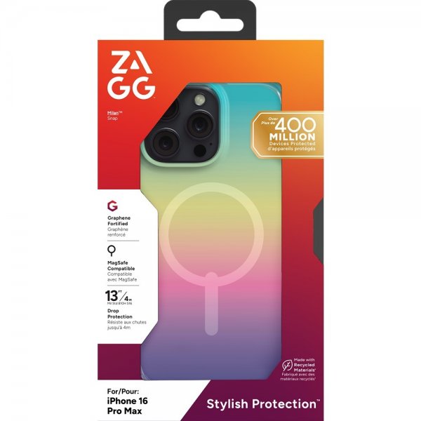 ZAGG iPhone 16 Pro Max Cover Milan Snap Deep Aurora