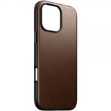Nomad iPhone 16 Pro Max Cover Modern Leather Case Brun