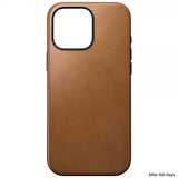 Nomad iPhone 16 Pro Max Cover Modern Leather Case English Tan