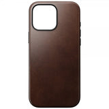 Nomad iPhone 16 Pro Max Cover Modern Leather Case Horween Rustic Brown