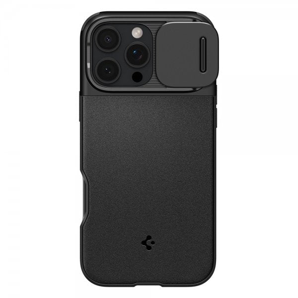 Spigen iPhone 16 Pro Max Cover Optik Armor MagFit Sort