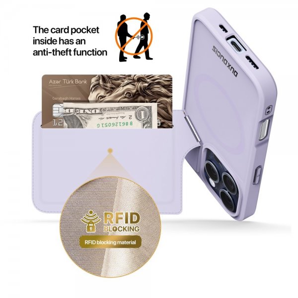 Dux Ducis iPhone 16 Pro Max Cover Rafi II Series MagSafe Lilla