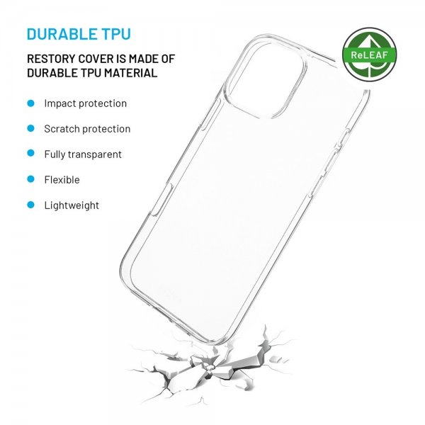 Fixed iPhone 16 Pro Max Cover ReStory Transparent