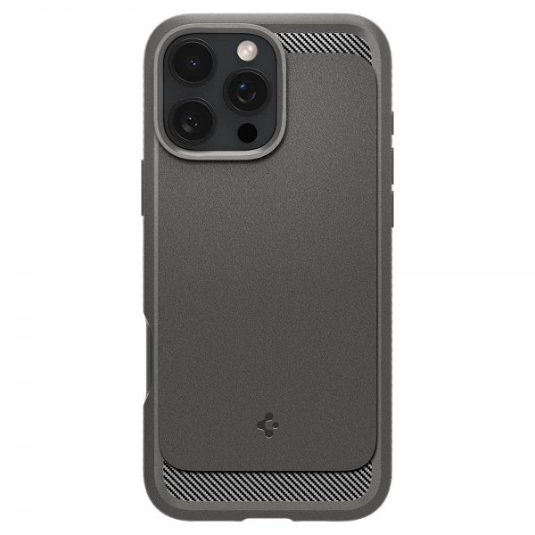 Spigen iPhone 16 Pro Max Cover Rugged Armor MagFit Grå