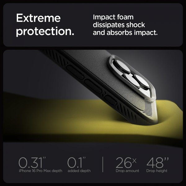 Spigen iPhone 16 Pro Max Cover Robust Armor MagFit Mat Sort