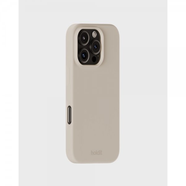 holdit iPhone 16 Pro Max Cover Silikone Lys Beige