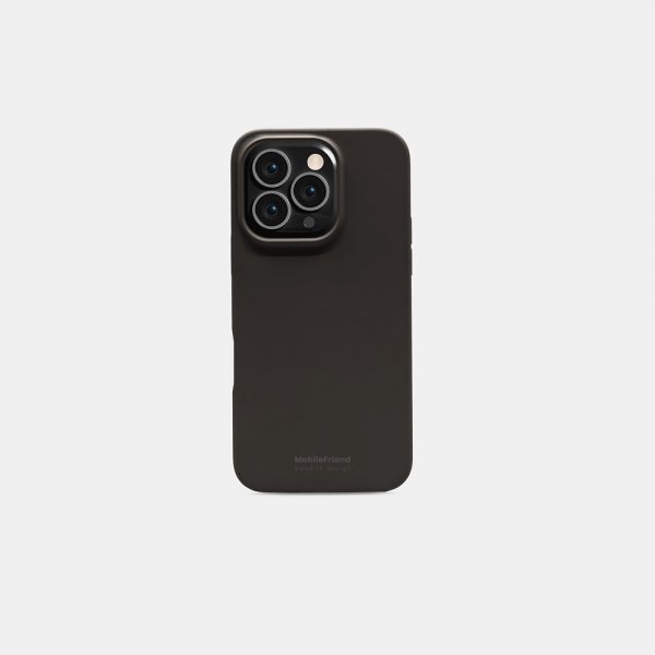 MobileFriend iPhone 16 Pro Max Cover Silikone Sort