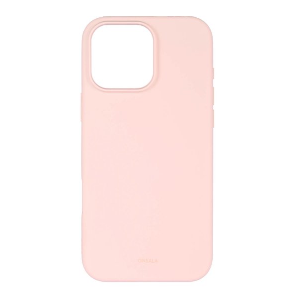 Onsala iPhone 16 Pro Max Cover Silikonefornemmelse Chalk Pink