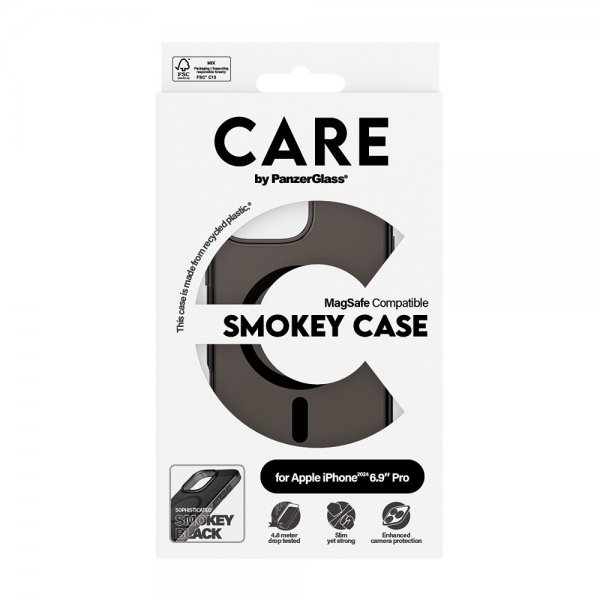 CARE by PanzerGlass iPhone 16 Pro Max Cover Smokey MagSafe Sort