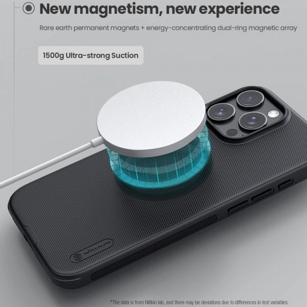 Nillkin iPhone 16 Pro Max Cover Super Frosted Shield Pro MagSafe Sort