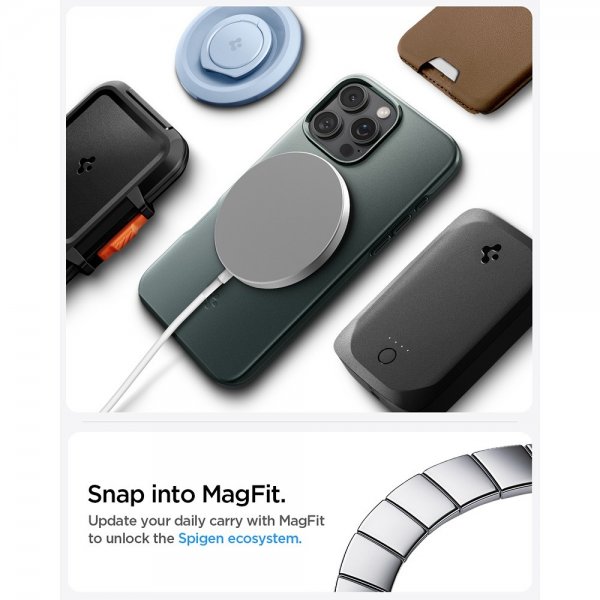 Spigen iPhone 16 Pro Max Cover Thin Fit MagFit Abyss Green