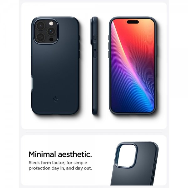 Spigen iPhone 16 Pro Max Cover Thin Fit MagFit Metal Slate