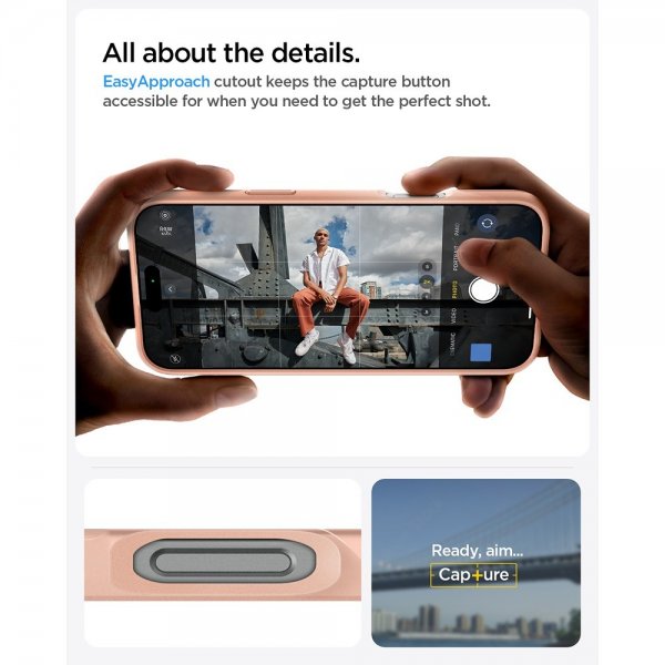 Spigen iPhone 16 Pro Max Cover Thin Fit MagFit Rose Titanium