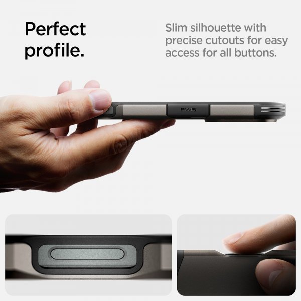Spigen iPhone 16 Pro Max Cover Tough Armor MagFit Gunmetal