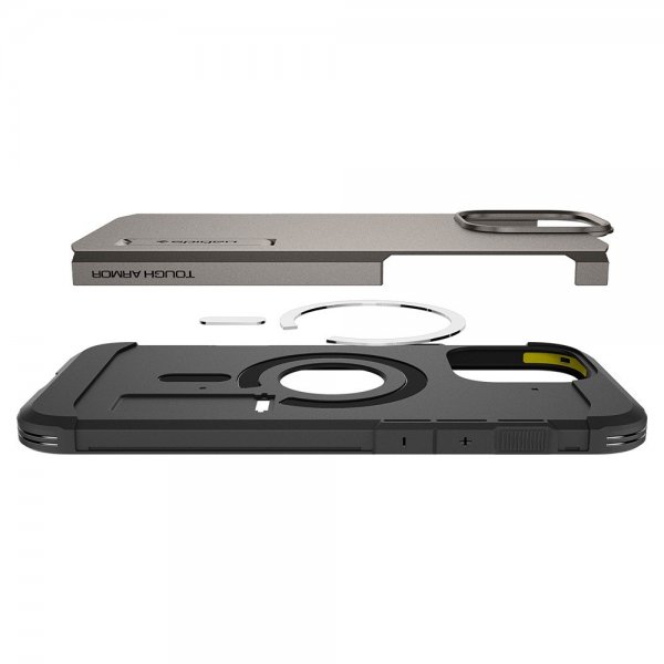 Spigen iPhone 16 Pro Max Cover Tough Armor MagFit Gunmetal