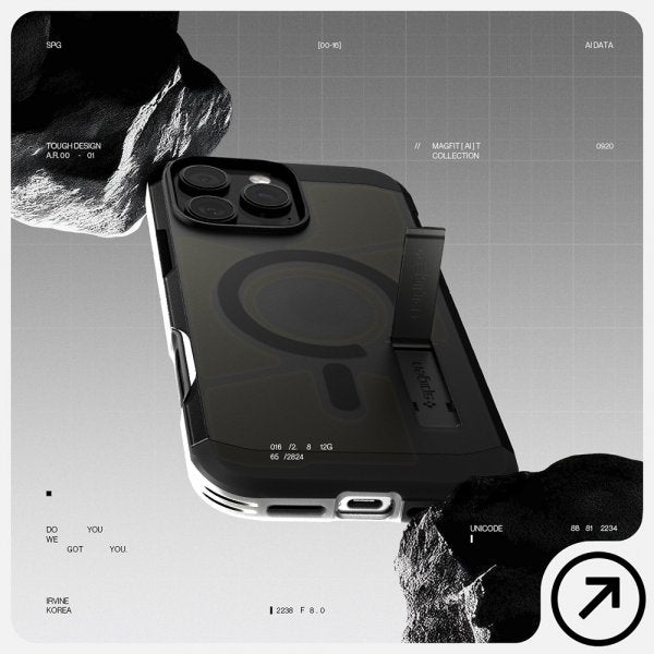 Spigen iPhone 16 Pro Max Cover Tough Armor T MagFit Frost Black