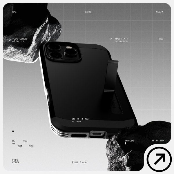 Spigen iPhone 16 Pro Max Cover Tough Armor T MagFit Metal Slate
