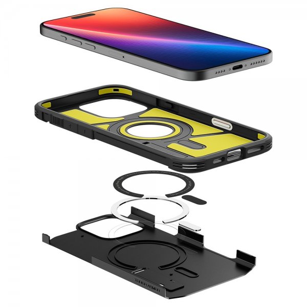 Spigen iPhone 16 Pro Max Cover Tough Armor T MagFit Sort