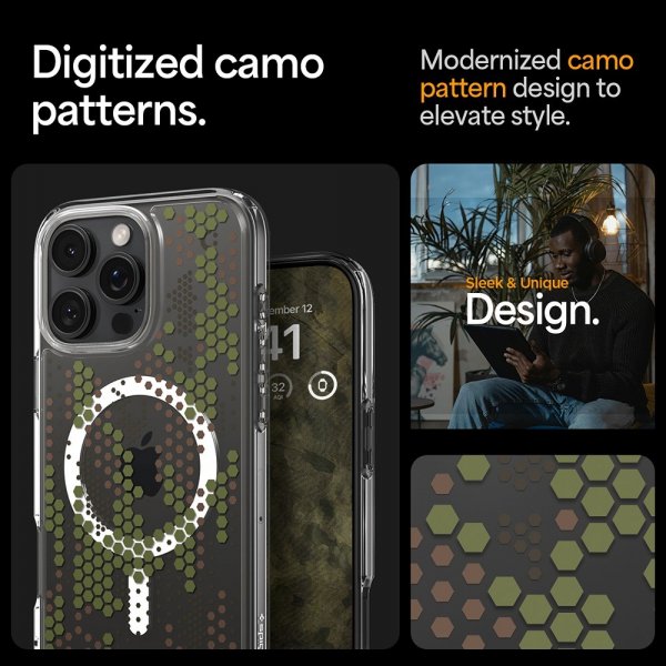 Spigen iPhone 16 Pro Max Cover Ultra Hybrid MagFit Digital Camo