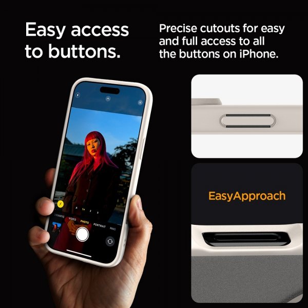 Spigen iPhone 16 Pro Max Cover Ultra Hybrid MagFit Frost Natural Titanium