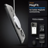 Spigen iPhone 16 Pro Max Cover Ultra Hybrid MagFit Hvid