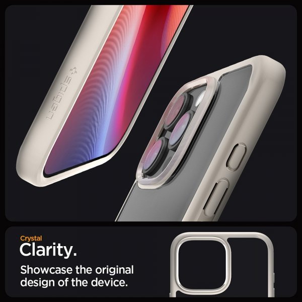 Spigen iPhone 16 Pro Max Cover Ultra Hybrid Natural Titanium