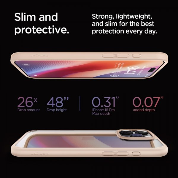 Spigen iPhone 16 Pro Max Cover Ultra Hybrid Rose Titanium