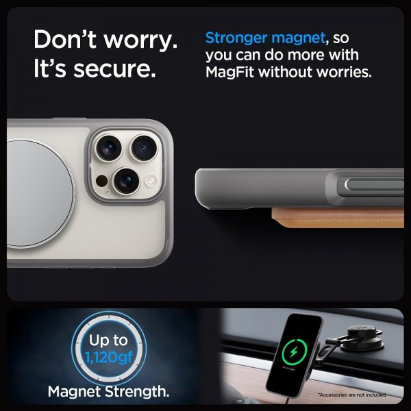 Spigen iPhone 16 Pro Max Cover Ultra Hybrid S MagFit Frost Gray