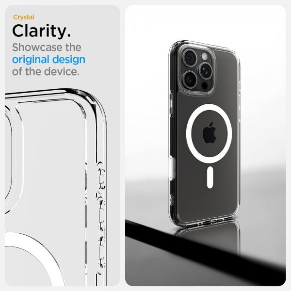 Spigen iPhone 16 Pro Max Cover Ultra Hybrid T MagFit Clear White