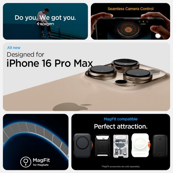 Spigen iPhone 16 Pro Max Cover Ultra Hybrid T MagFit Frost Black