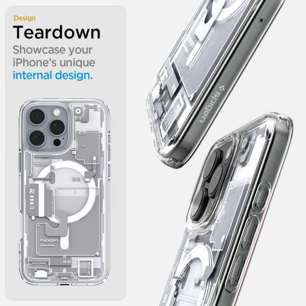 Spigen iPhone 16 Pro Max Cover Ultra Hybrid Zero One MagFit Hvid