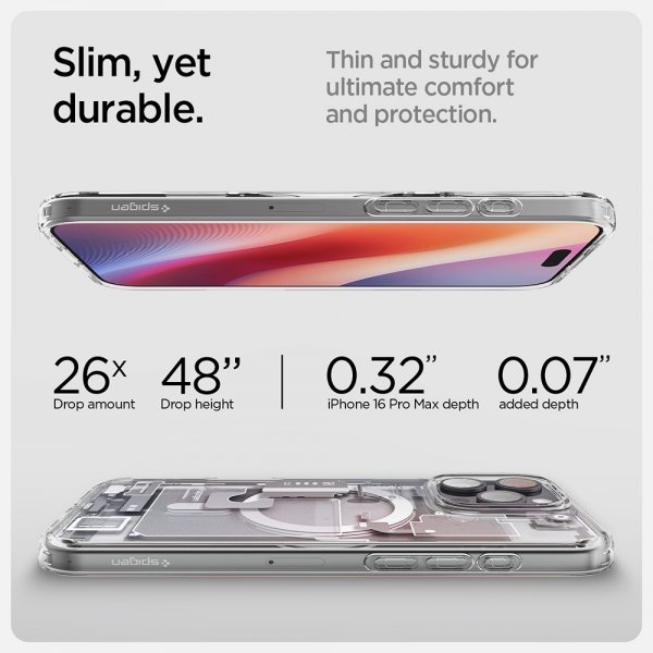 Spigen iPhone 16 Pro Max Cover Ultra Hybrid Zero One MagFit Hvid