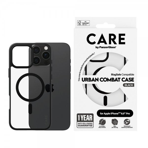 CARE by PanzerGlass iPhone 16 Pro Max Cover Urban Combat MagSafe Sort
