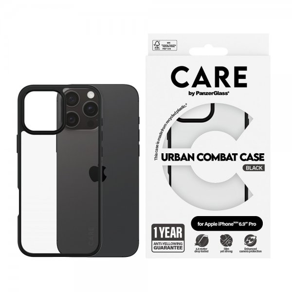 CARE by PanzerGlass iPhone 16 Pro Max Cover Urban Combat Sort