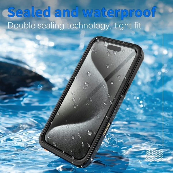 Redpepper iPhone 16 Pro Max Cover Vandtæt IP68 Sort