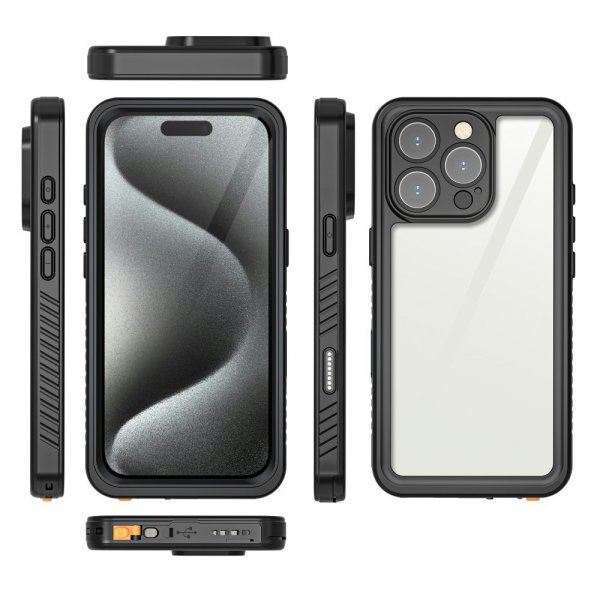 Redpepper iPhone 16 Pro Max Cover Vandtæt IP68 Sort