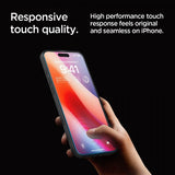 Spigen iPhone 16 Pro Max/iPhone 17 Pro Max Skærmbeskyttelse GLAS.tR EZ Fit 2-pak