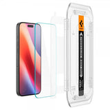 Spigen iPhone 16 Pro Max/iPhone 17 Pro Max Skærmbeskyttelse GLAS.tR EZ Fit 2-pak