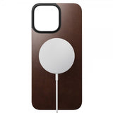 Nomad iPhone 16 Pro Max Skin Magnetic læderbagside Rustik Brun