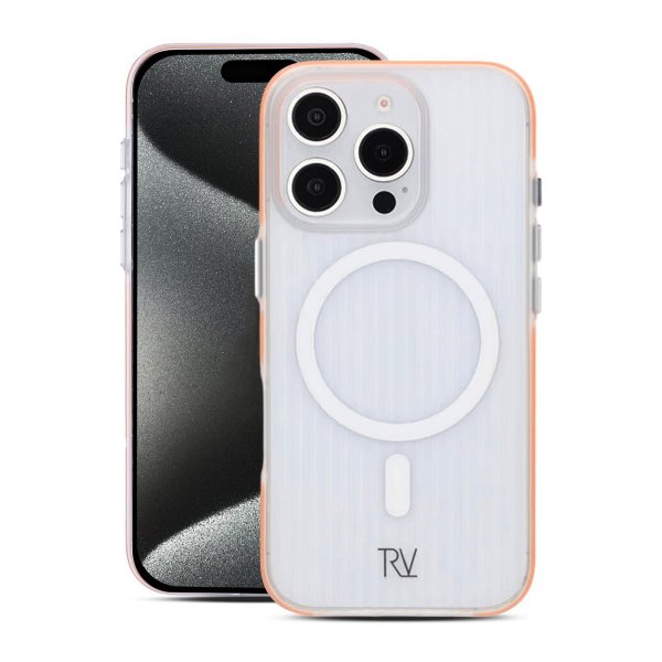 Rvelon iPhone 16 Pro Cover Korrugeret MagSafe Orange