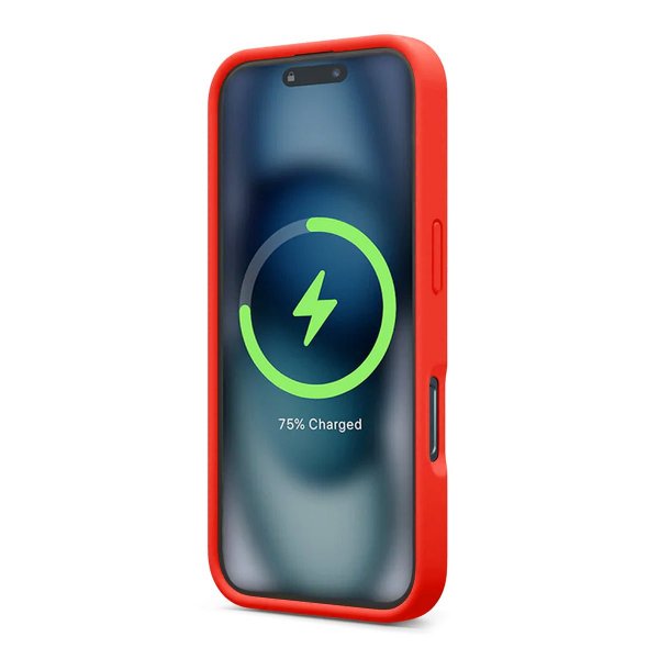 Rvelon iPhone 16 Pro Cover Silikone MagSafe Rød