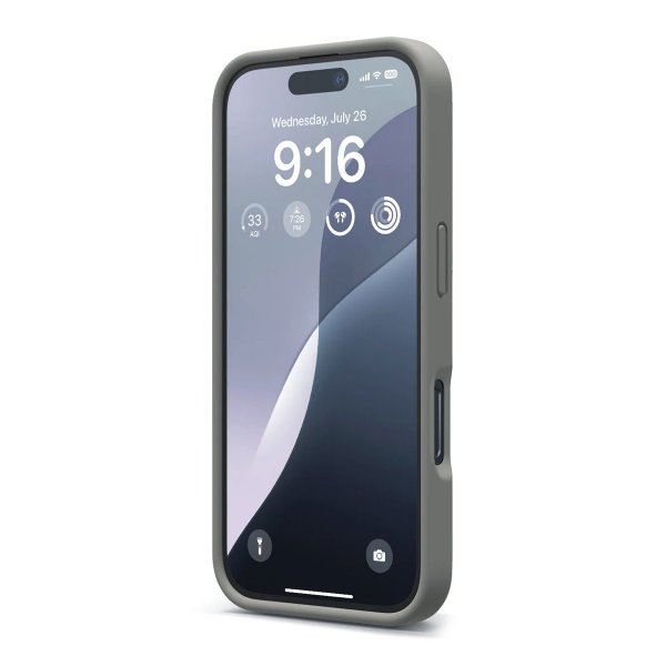Rvelon iPhone 16 Pro Cover Silikone Grå