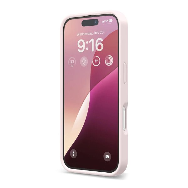 Rvelon iPhone 16 Pro Cover Silikone Rosa