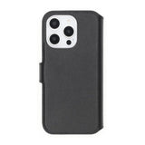 Rvelon iPhone 16 Pro Cover Ægte læder Kortlomme Sort