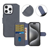 Rvelon iPhone 16 Pro Cover 4 Kortlommer MagSafe Blå