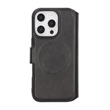 Rvelon iPhone 16 Pro Cover 4 Kortlommer MagSafe Sort