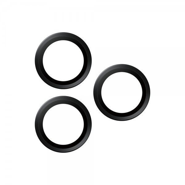 PanzerGlass iPhone 16 Pro/Pro Max/17 Pro/Pro Max Kamerabeskyttelse Hoops Sort