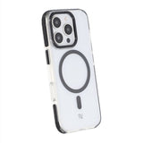 Rvelon iPhone 16 Pro Cover TPU MagSafe Sort/Gennemsigtig